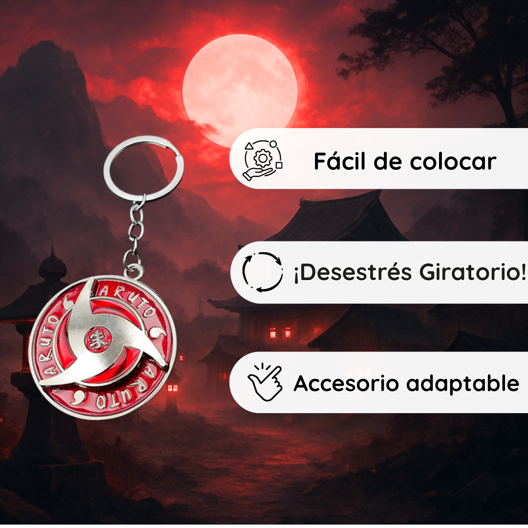 Llavero de Mangekyō Sharingan Giratorio